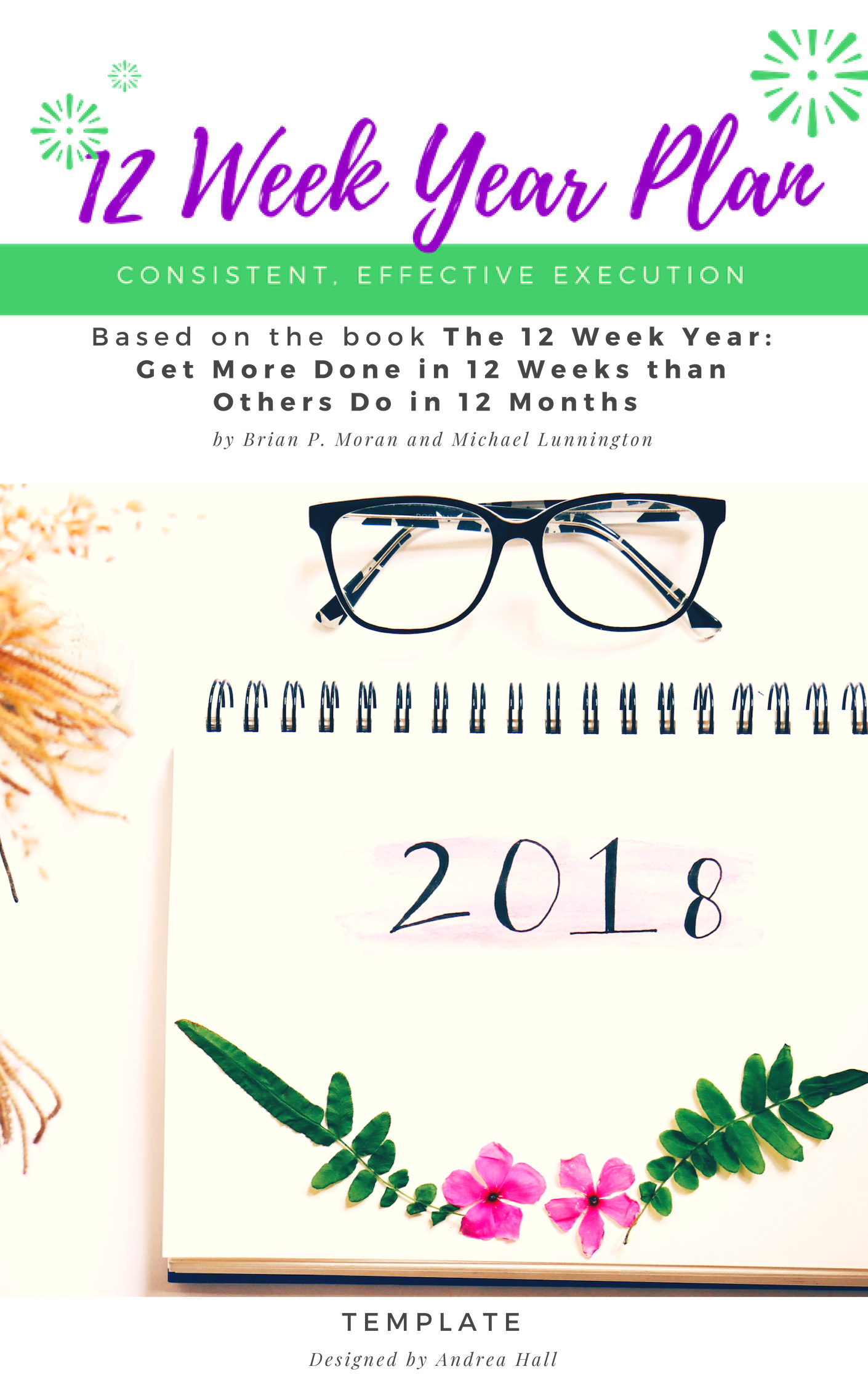 12 Week Year Template Cover